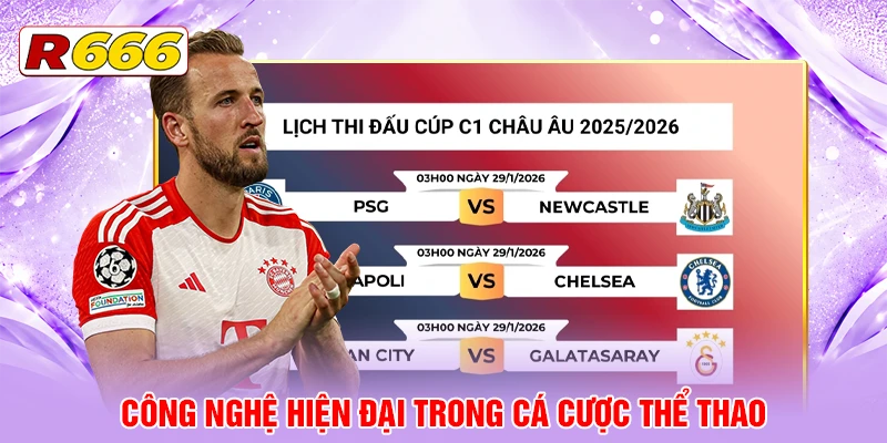 Công nghệ hiện đại trong cá cược thể thao