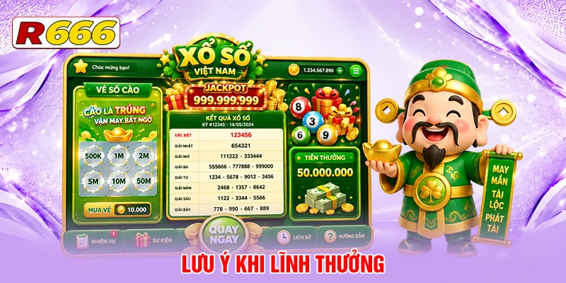 Lưu ý khi lĩnh thưởng