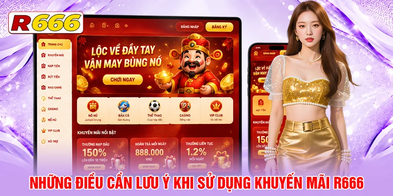 Những điều cần lưu ý khi sử dụng khuyến mãi R666